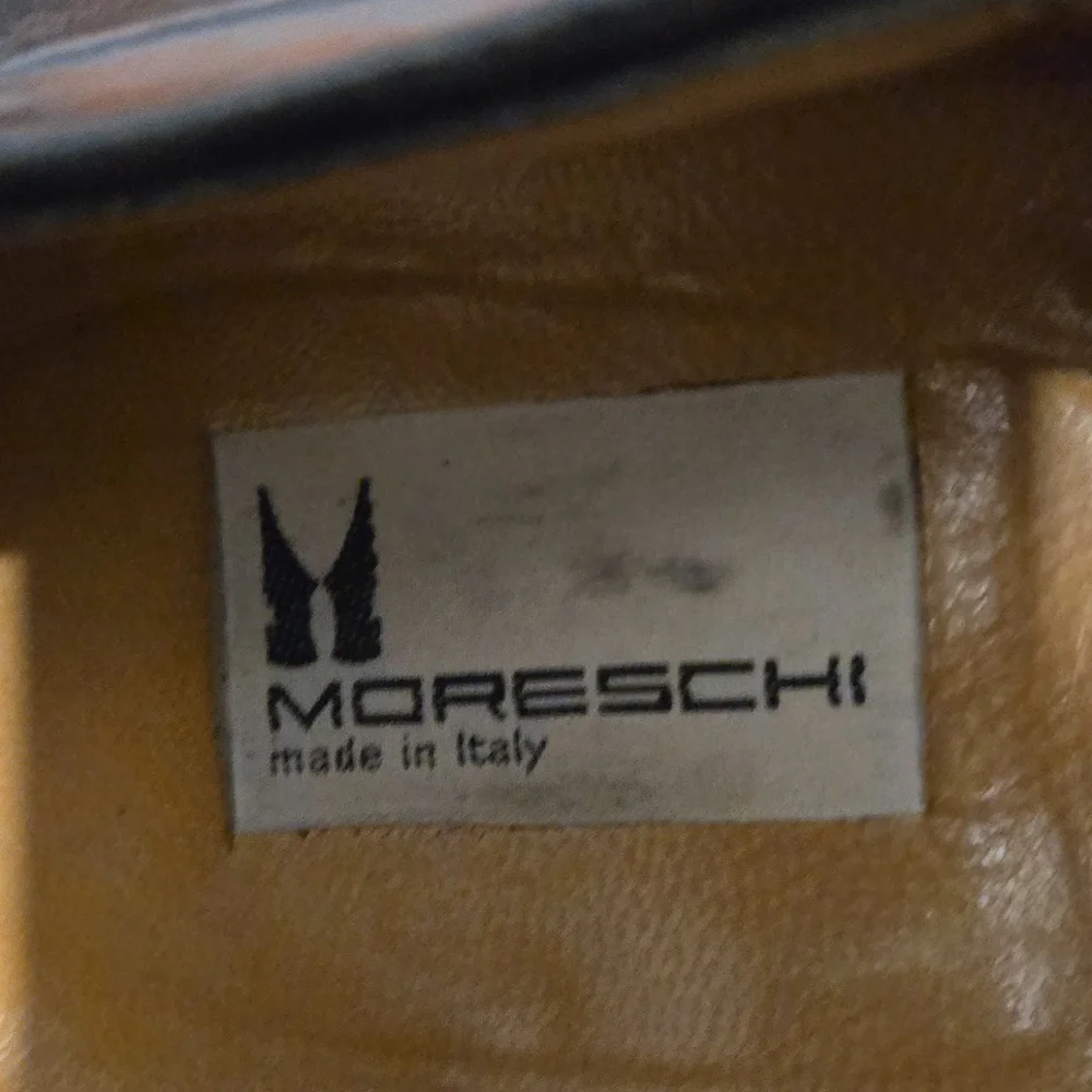 Authentic Moreschi Men's Leather Goatskin‎ Shoes Size 10 - Made In Italy